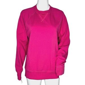 J. Crew Shirt Womens Small Pink Sweatshirt Crewneck Jumper‎ Casual Colorful Bold